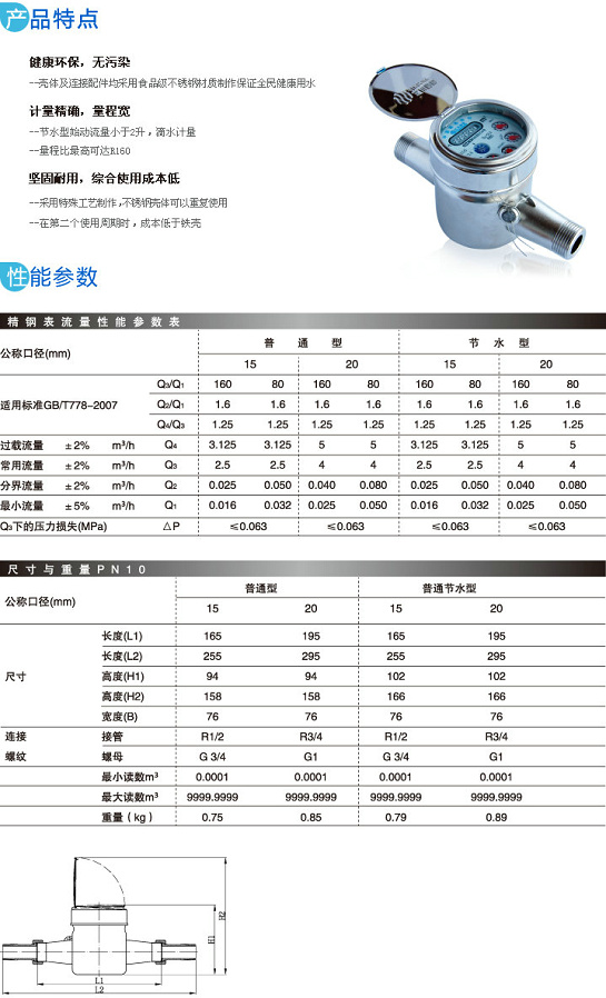 精钢水表-特色产品系列-郑州三川传奇阀门有限公司